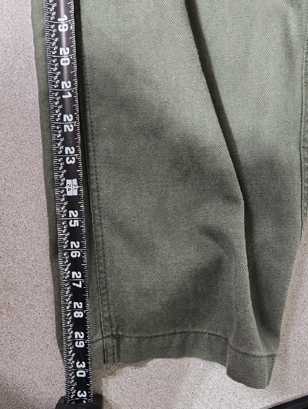 GAP Olive Green Easy Twill Pant Women M Straight Leg Slacks Cotton Lyocell - Picture 9 of 11